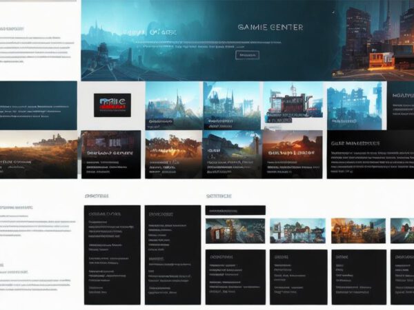 What features should I look for on a game development company website?