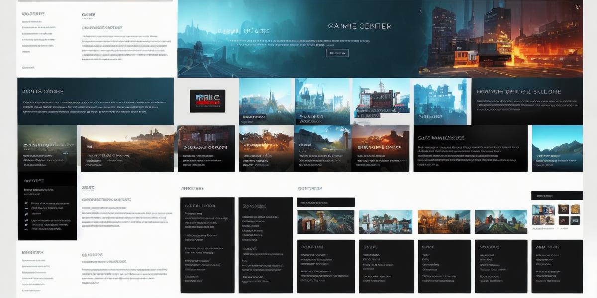 What features should I look for on a game development company website?